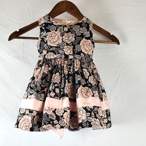 Vintage Neiman Marcus Helena Pink Floral‎ Dress